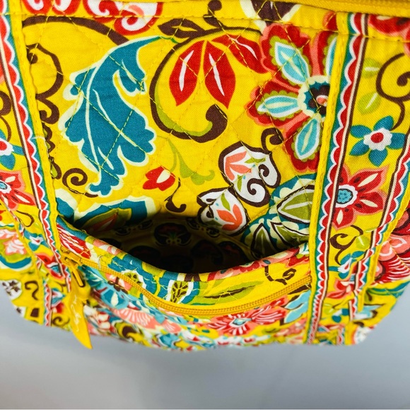 Vera Bradley Hipster Crossbody Bag Quilted Retired Yellow Provençal Floral Print - Picture 6 of 11